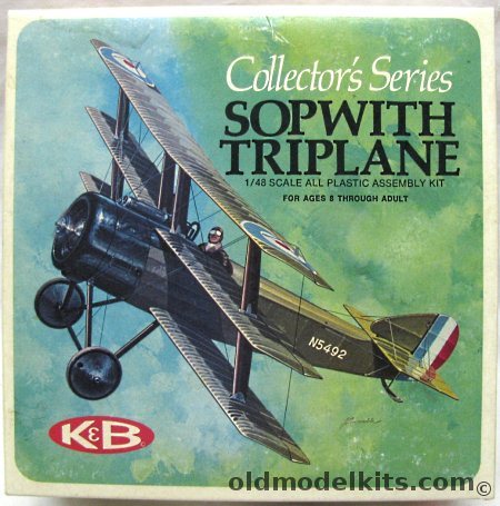 Aurora 1/48 Sopwith Triplane, 1100-170 plastic model kit